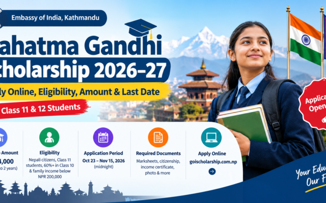 Mahatma Gandhi Scholarship 2026